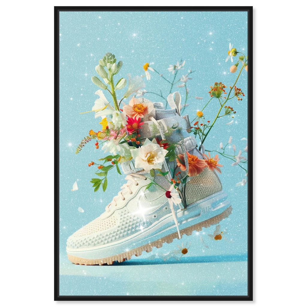 Light Sneaker Bouquet Canvas by Art Remedy