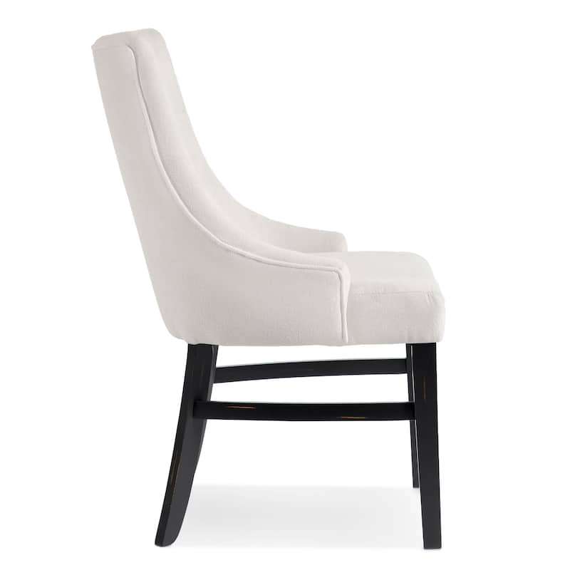 Furniture of America Kieran Farmhouse Black Padded Dining Chairs (Set of 2)