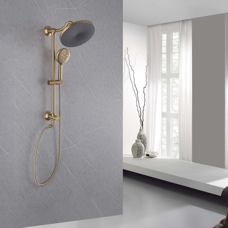 Rbrohant Round bathroom shower head set (not including the main body) - Brushed Gold