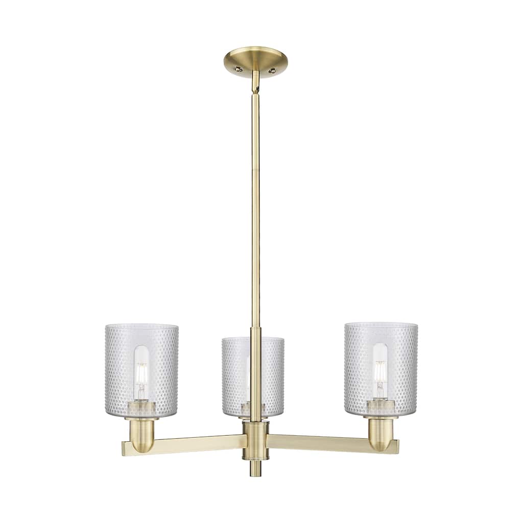 Innovations Lighting Endless Possibilities Arcadia - Cobbleskill - 3 Light 27" Stem Hung Chandelier