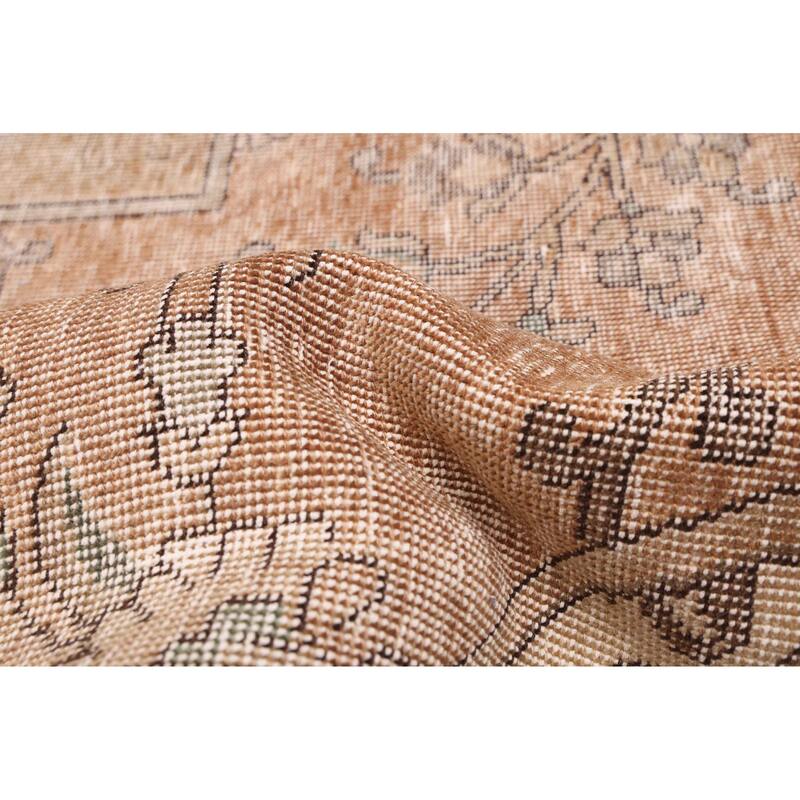 ECARPETGALLERY Hand-knotted Antalya Vintage Brown Wool Rug - 9'1 x 12'3