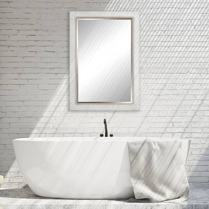 Uttermost 09829 Cape 24" W x 36" H Rectangular Framed Bathroom Mirror