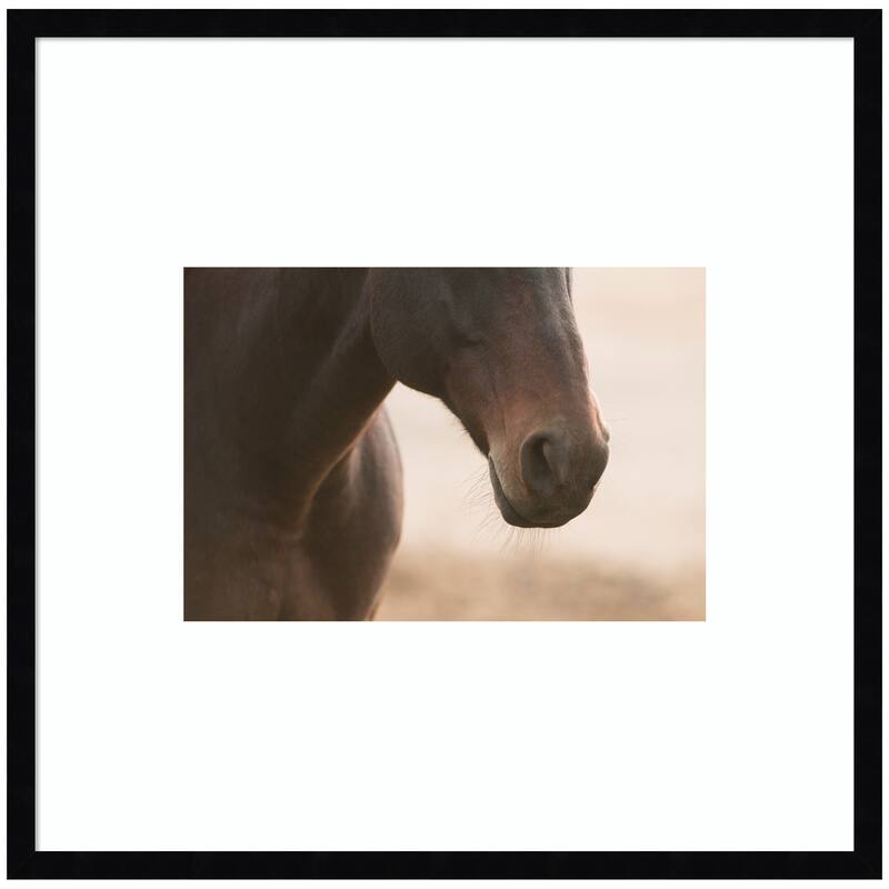 Kate and Laurel Dusty by Crystal Lynn Collins Framed Wall Art Print - 25 x 25 - Black