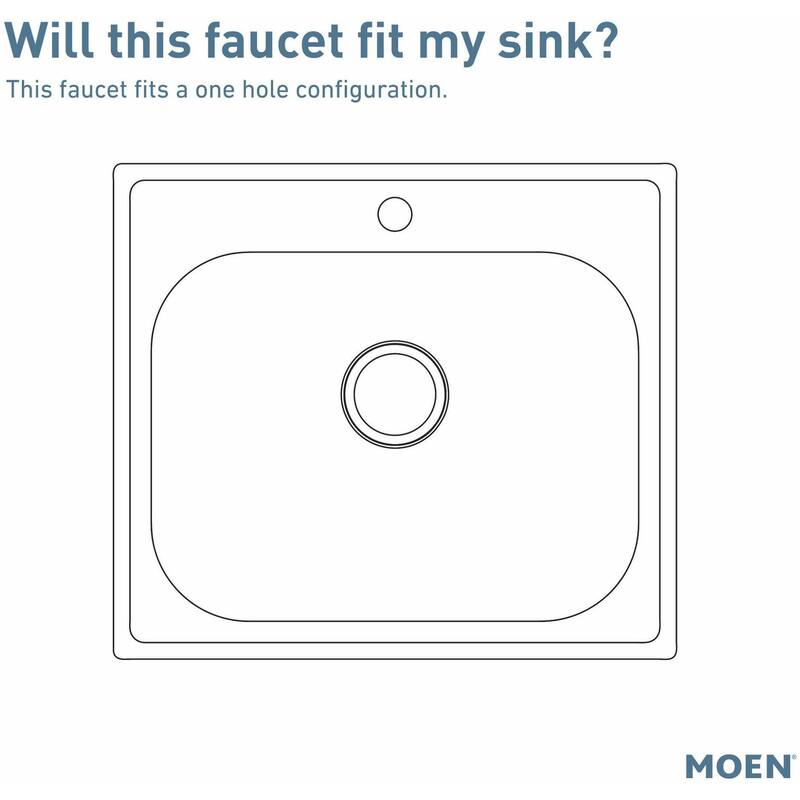 Moen S73104EW Weymouth 1.5 GPM Single Hole Pre-Rinse Pull Down Kitchen
