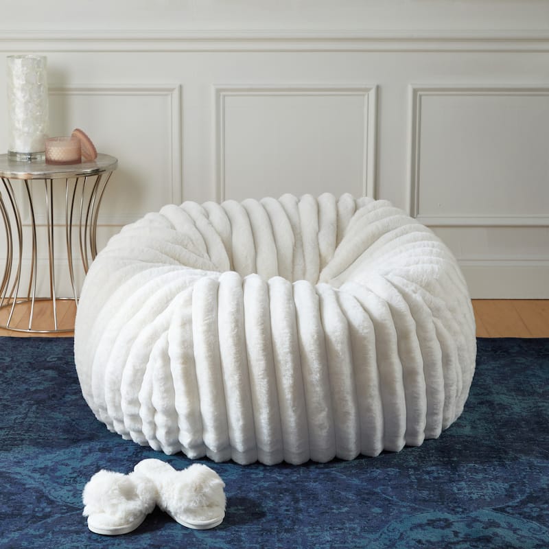 Sorra Home Indoor Faux Fur Bean Bag On Sale Bed Bath & Beyond