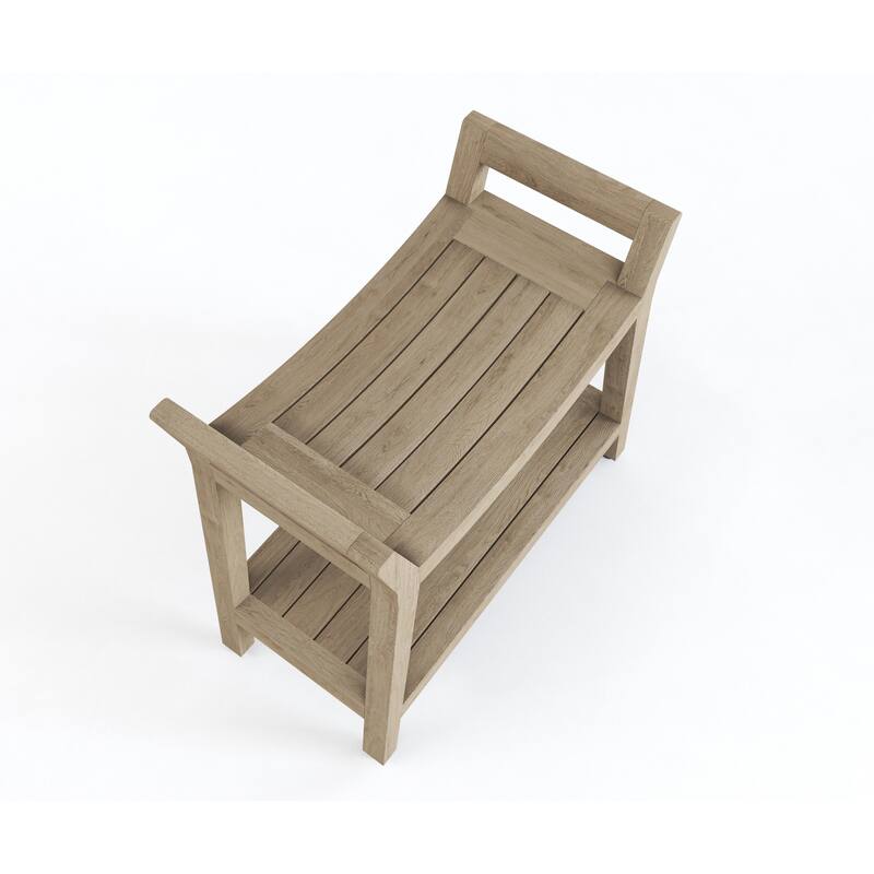 Patented Asia Ascend Teak Shower Bench