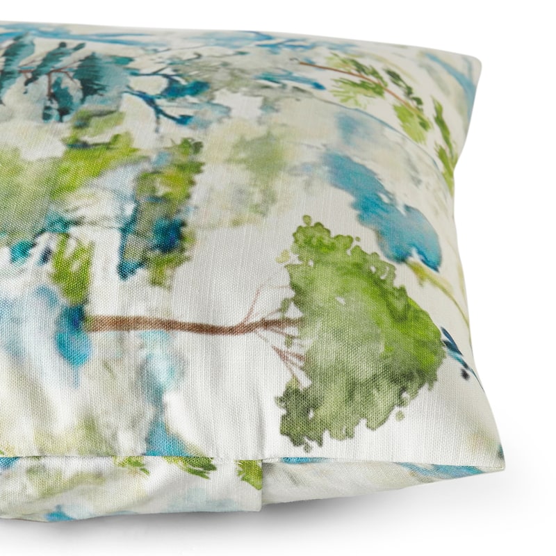 Exclusive Fabrics Printed Cotton Throw Pillow Covers 18 X 18 - Textured Decorative Pillow Covers (Set of 2)