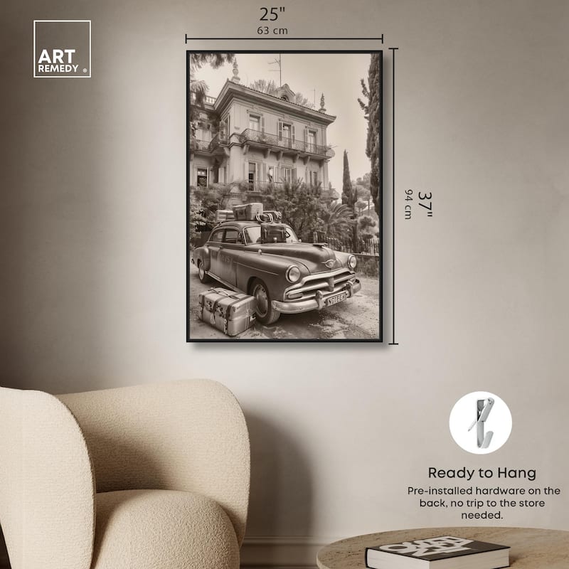 Pack Up the Car Canvas by Art Remedy