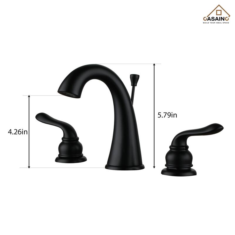 8 in. Widespread Double Handle Bathroom Sink Faucet