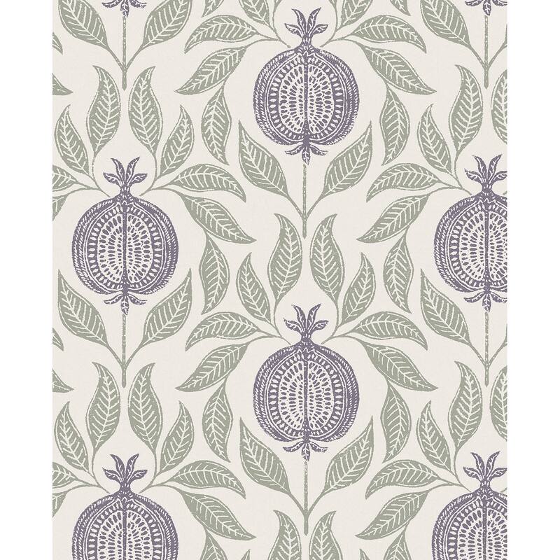 Graham & Brown Apple of Grenada Mauve & Sage Wallpaper