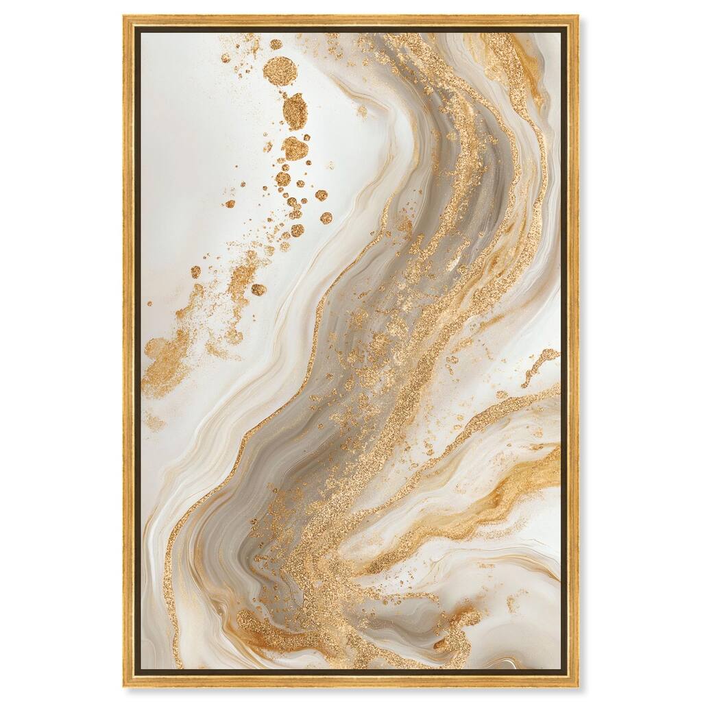 Gold Vein Canvas by Art Remedy
