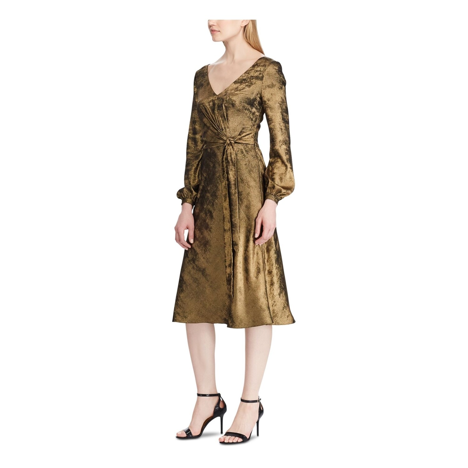 ralph lauren dress gold