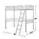 preview thumbnail 8 of 13, Metal Twin Size Loft Bed with Angled Ladder