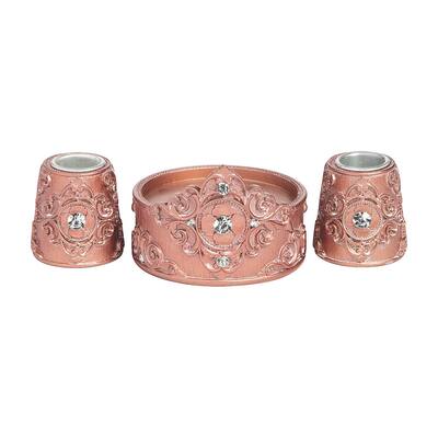 Rose Gold Candle Holder Set, Wedding, Home Decor, Candle Holders & Accessories, 1 Piece