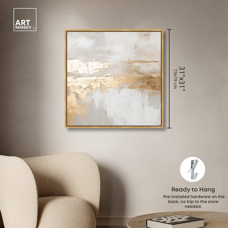 Melted Goldscape II Canvas by Art Remedy