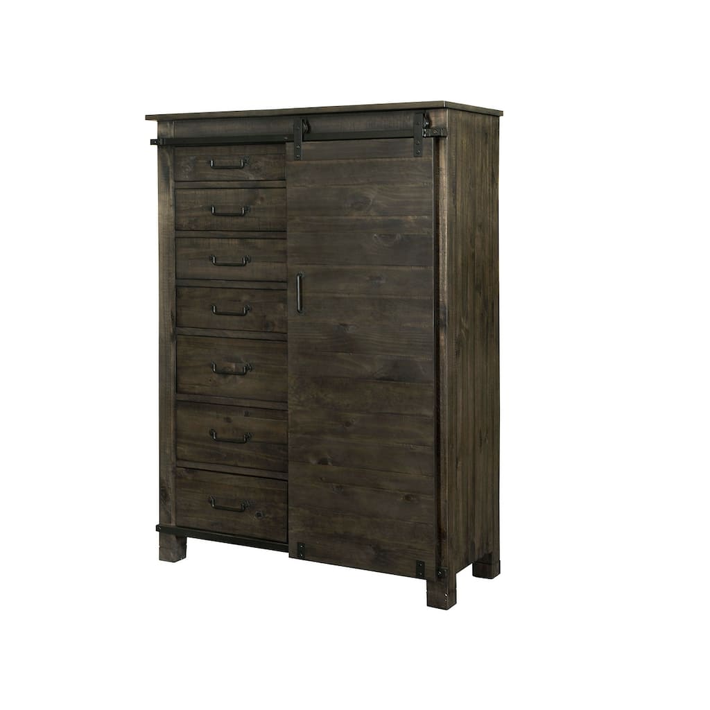Magnussen Home Abington Weathered Charcoal Door Chest