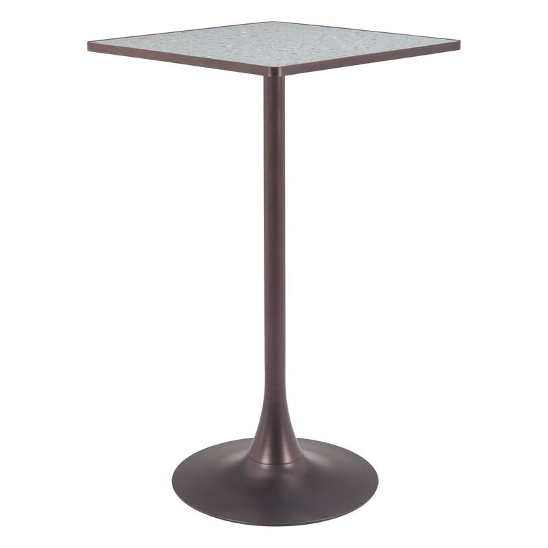 Spot Bar Table Gray & Bronze