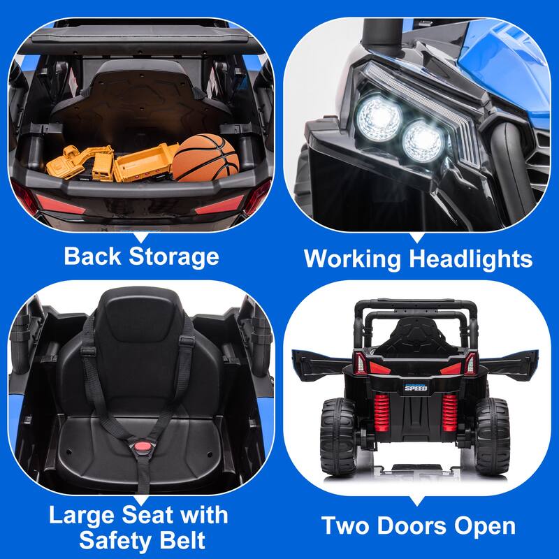 12V Toy Electric Truck UTV Ride On Car for Kids Best Gift