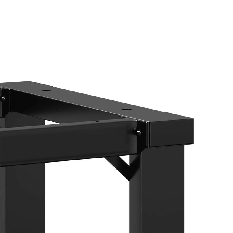 vidaXL Dining Table Legs O-Frame 15.7"x15.7"x28.7" Steel - 15.7" x 15.7" x 28.7"