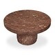 preview thumbnail 11 of 15, Poly & Bark Treso Round Concrete Coffee Table with Marble Finish