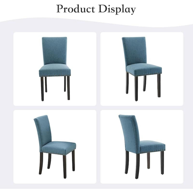 Set of 2 Upholstered Parsons Diner Room Chair for Living Room, Dining Room