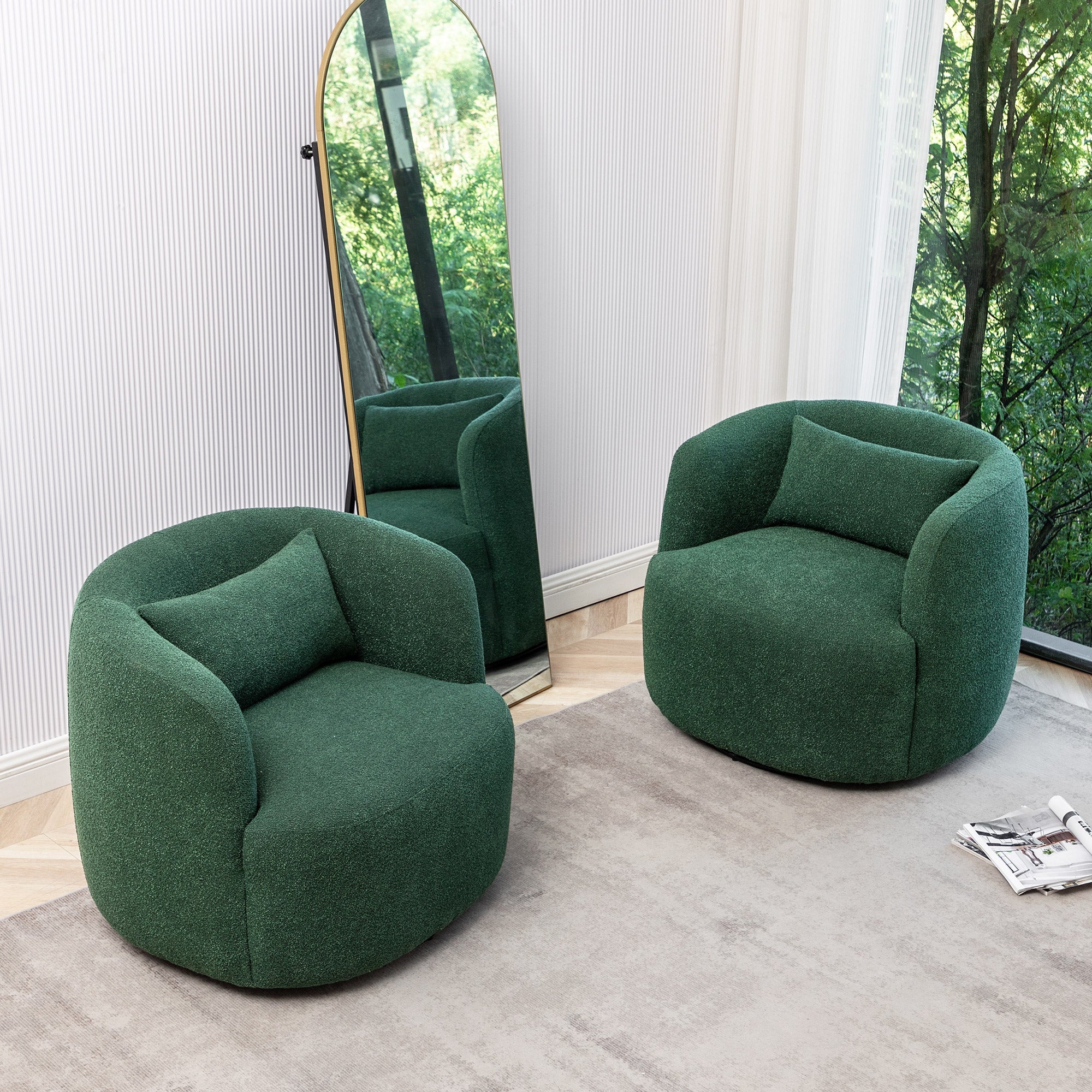 Hayek fabric swivel armchair deals
