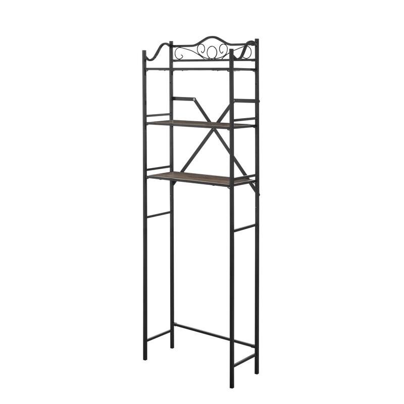 Anmytek Metal Freestanding Over The Toilet Storage - Black