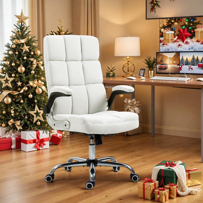 AVAWING Velvet Ergonomic Office Chair: Executive Desk Chair with Adjustable Height & 360° Swivel