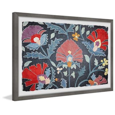 'Abstract Flowers' Framed Painting Print