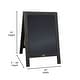 preview thumbnail 76 of 158, Wood A-Frame Magnetic Chalkboard Set-Markers, Stencils, and Magnets