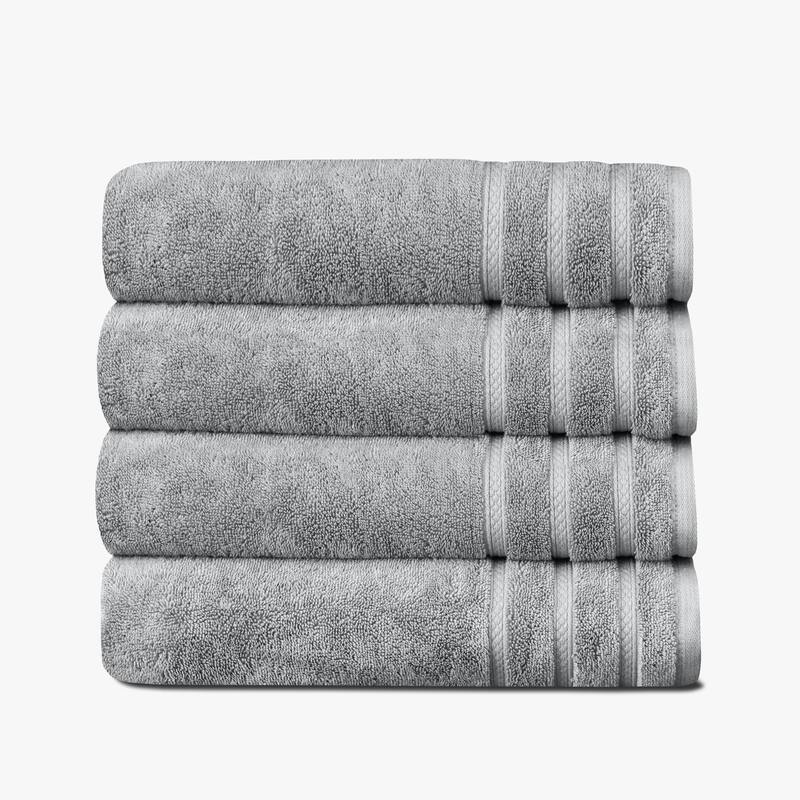 True Comfort Towels - Grey - 4 Bath Towels