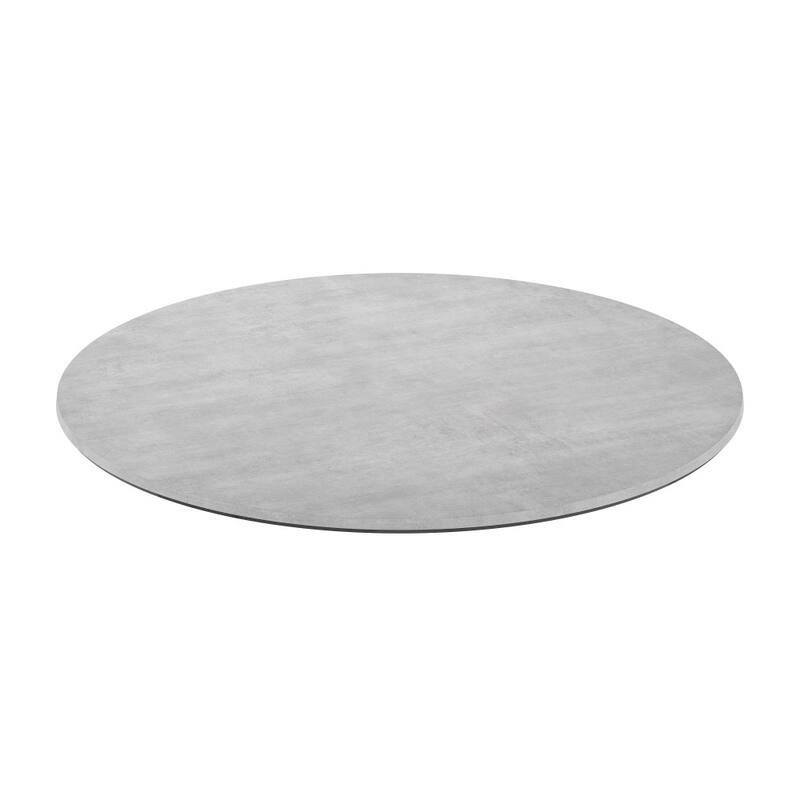 Commercial HPL Wrapped Seamless Scratch and Stain Resistant Tabletop - 36" Gray Faux Concrete
