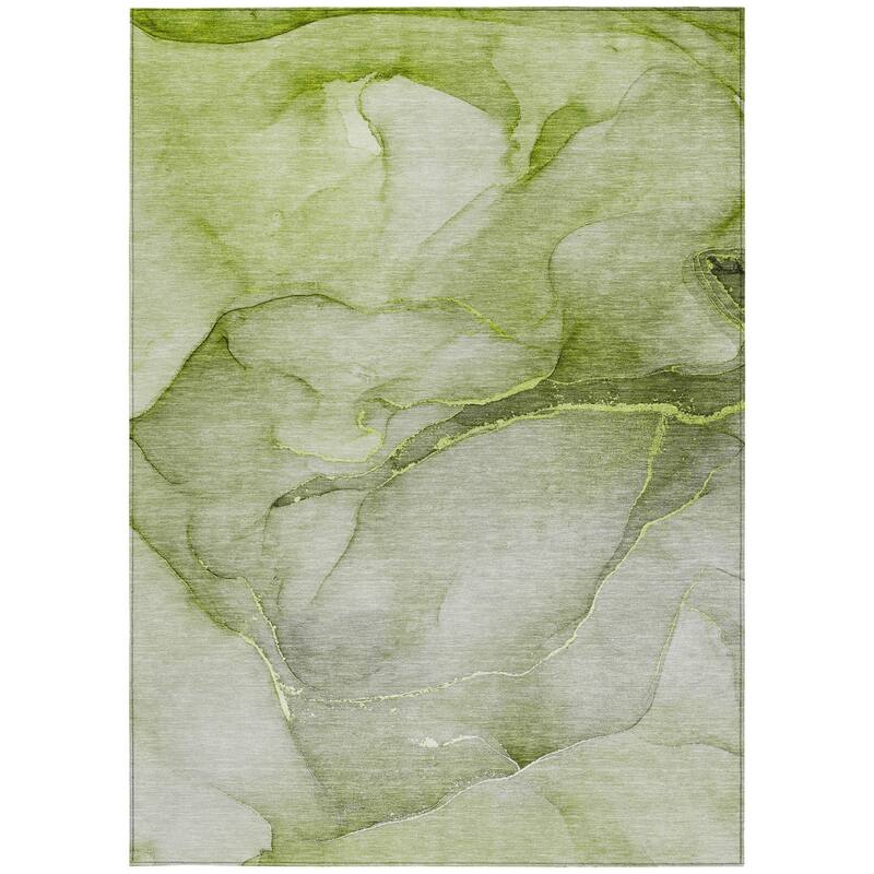 Mato Contemporary Abstract Weather Resistant Blended Style Outdoor Rug