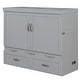 preview thumbnail 6 of 12, Full Murphy Bed with USB Ports, Large Drawers and Metal Handles