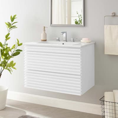Render 30" Wall-Mount Bathroom Vanity