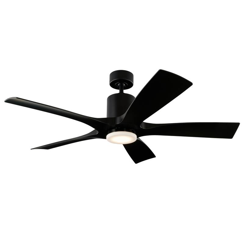 Aviator Indoor and Outdoor 5-Blade Smart Ceiling Fan 54in with Remote Control (Light Kit Sold Separately)