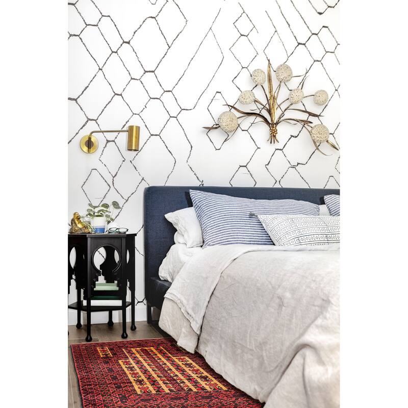 ECARPETGALLERY Hand-knotted Teimani Brown Wool Rug - 3'1 x 4'8