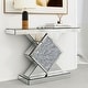 preview thumbnail 3 of 4, Glass Top Console Table Sofa Table