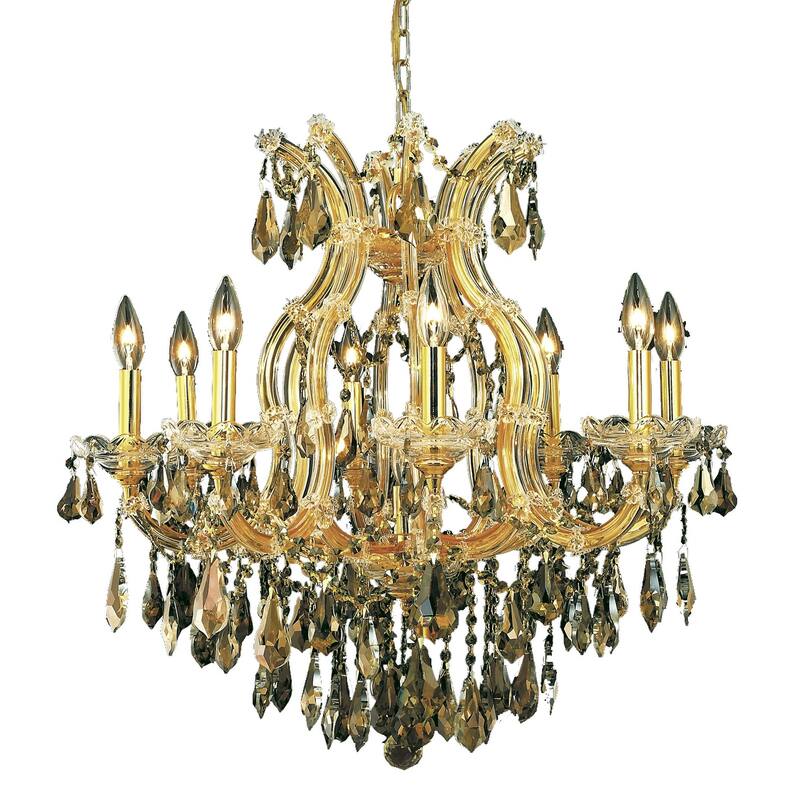 Fleur Illumination 9 light Gold Chandelier