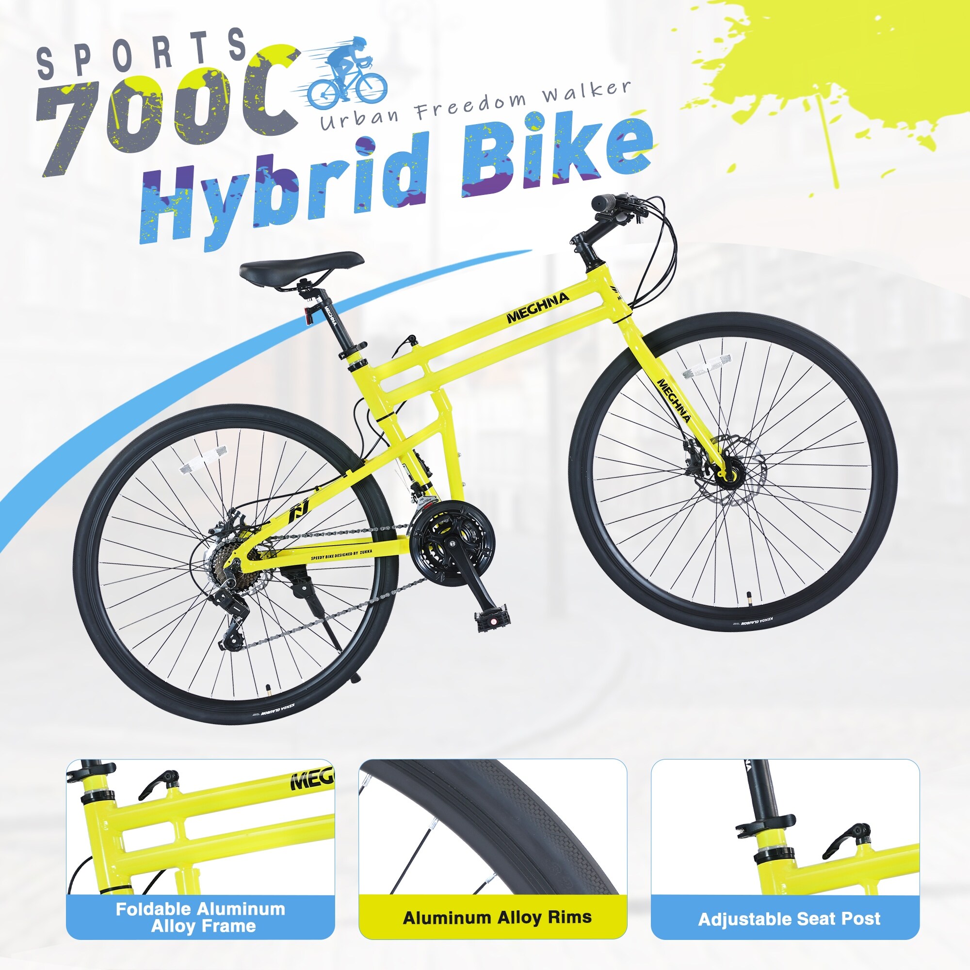 21 inch mens hybrid bike best sale