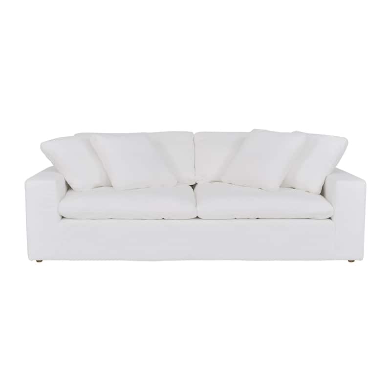 Liberty 96.5" Upholstered Cloud Sofa Couch with Slipcover