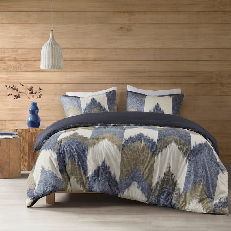INK+IVY Alpine Navy 3 Piece Comforter Mini Set - California King