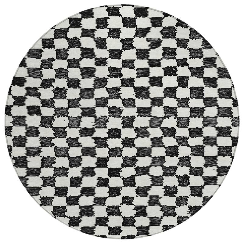 HomeRoots Geometric Transitional Rectangle Outdoor Rug