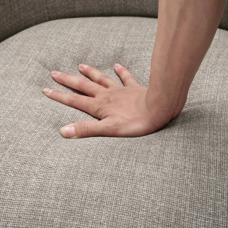 Wyatt 27.5" Textured Accent Chair - Light Brown Finish Solid Wood Legs