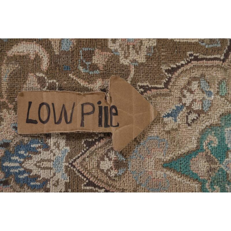 Hand Knotted Oriental 100% Wool Carpet Traditional Floral Pink Kashan Area Rug - 12' 5'' X 9' 5''