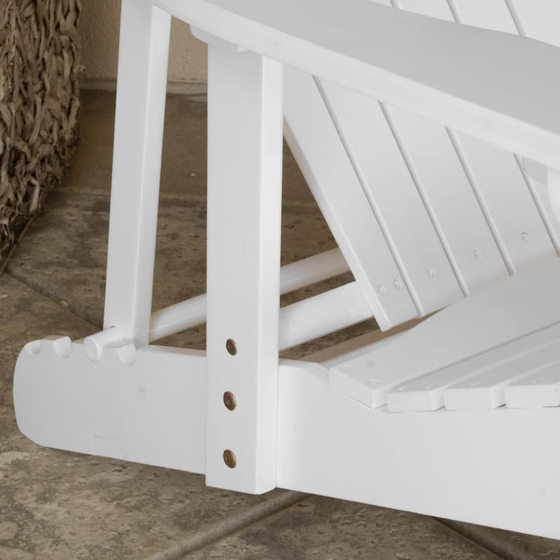 Hayle Wood Outdoor Reclining Adirondack Chair by Christopher Knight Home - 67.25" L x 29.50"W x 29.50" H