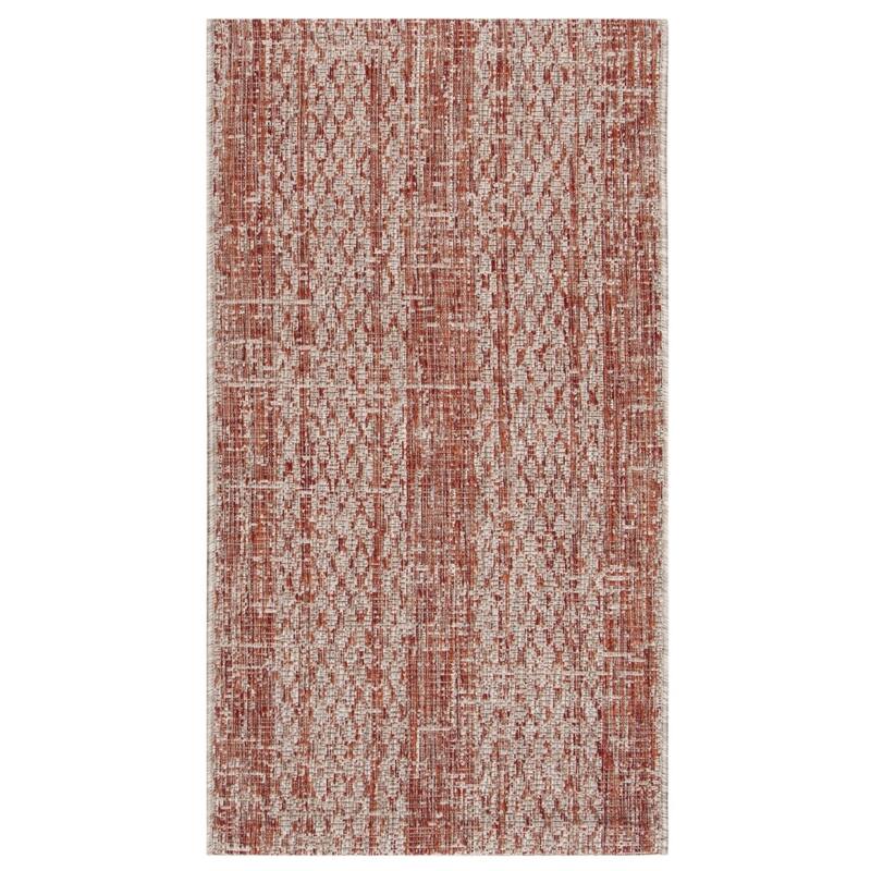 SAFAVIEH Courtyard Nanci Stripe Indoor/ Outdoor Waterproof Patio Backyard Rug