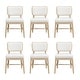 preview thumbnail 18 of 18, Christopher Knight Home - Dining Chair Wood and Rattan with Upholstered Seat, Armless Design, Breathable Cane Back