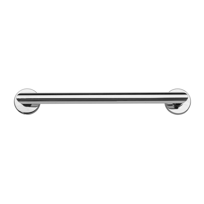 Croydex 18 Inch Modern Stainless Steel Grab Bar with Concealed Fittings, Chrome