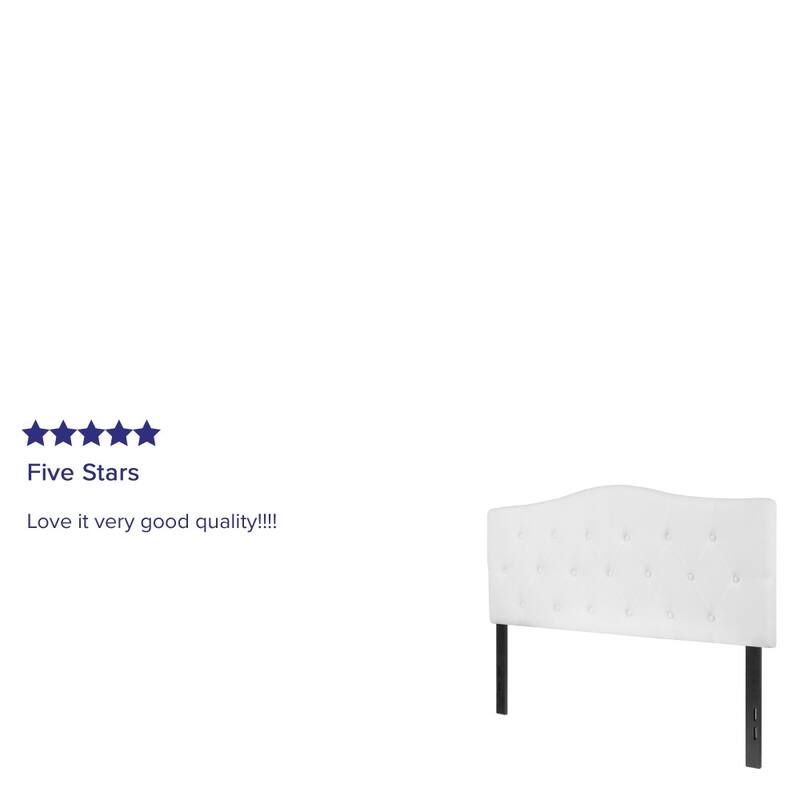 Arched Button Tufted Upholstered Headboard
